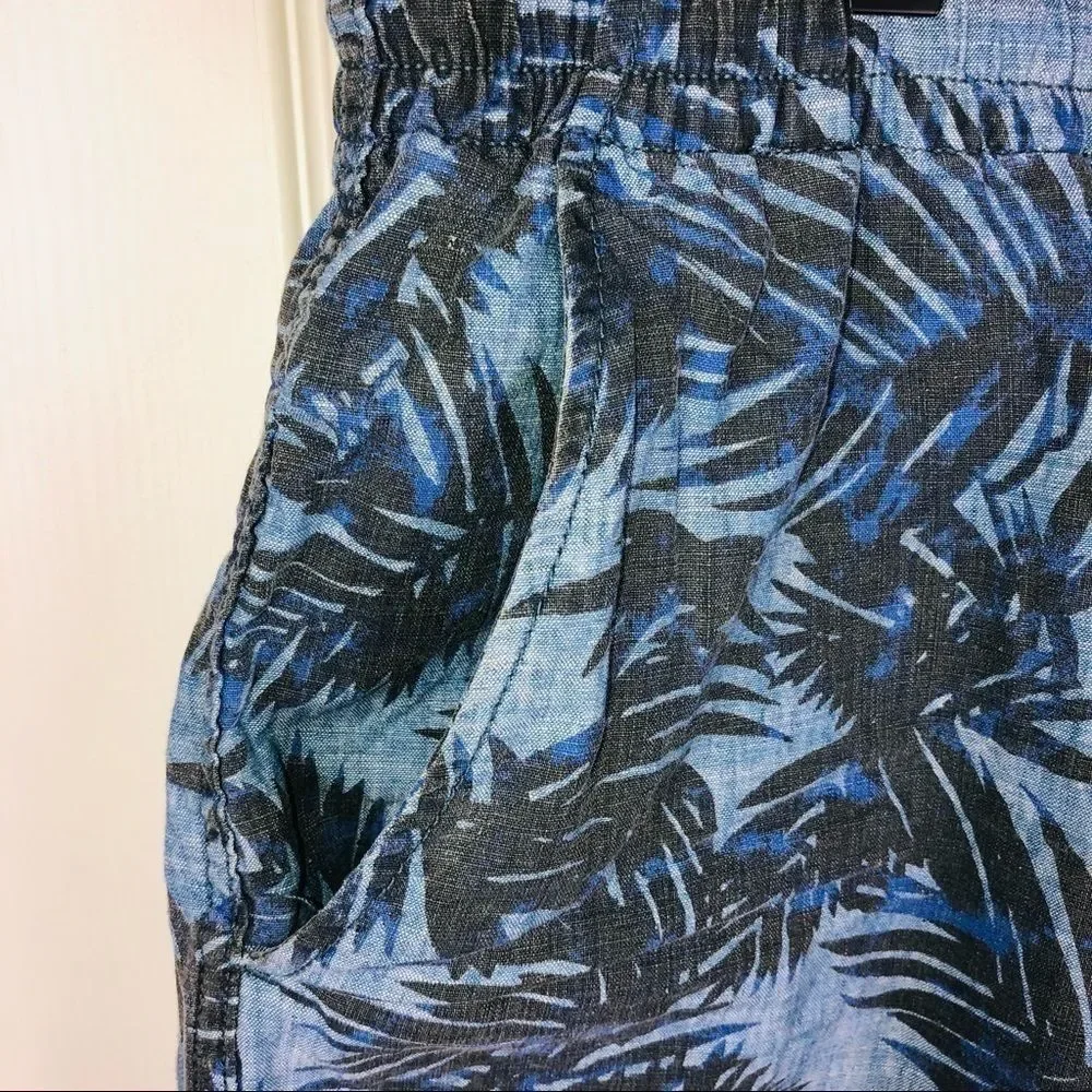 J. Crew printed cotton shorts chambray size xl